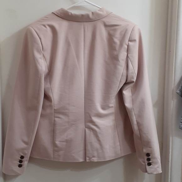 Philosophy Light Peach Pink Cream One Button Blazer 8 - Picture 2 of 6
